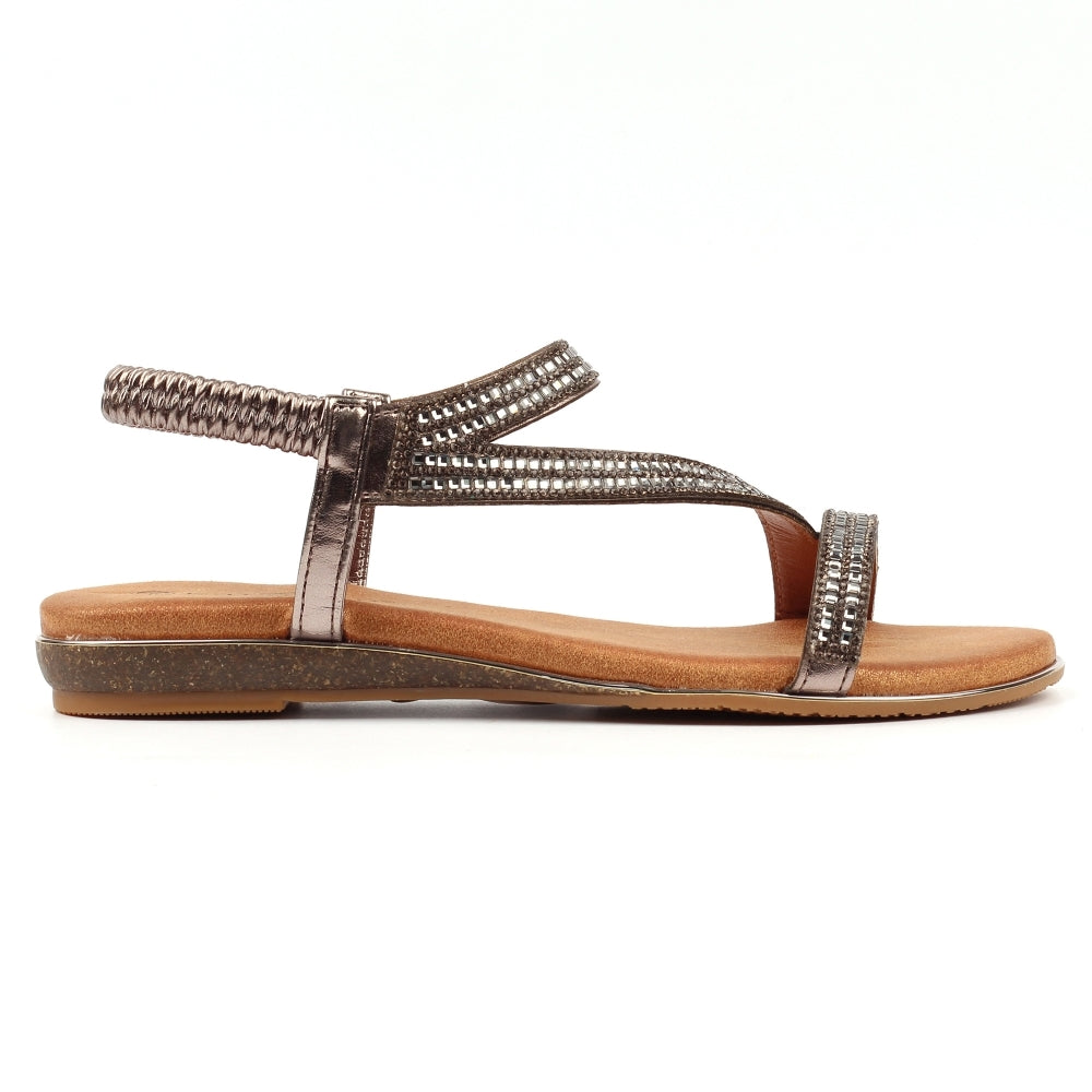 Lunar Women's - JLH321 PW Blaise II Sandals Pewter