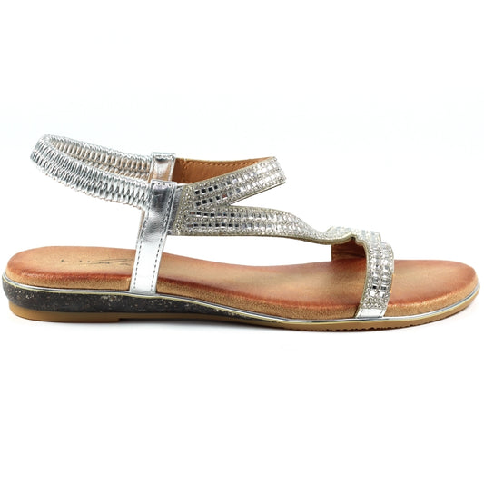 Lunar Women's JLH321 Blaise II Sandals Silver