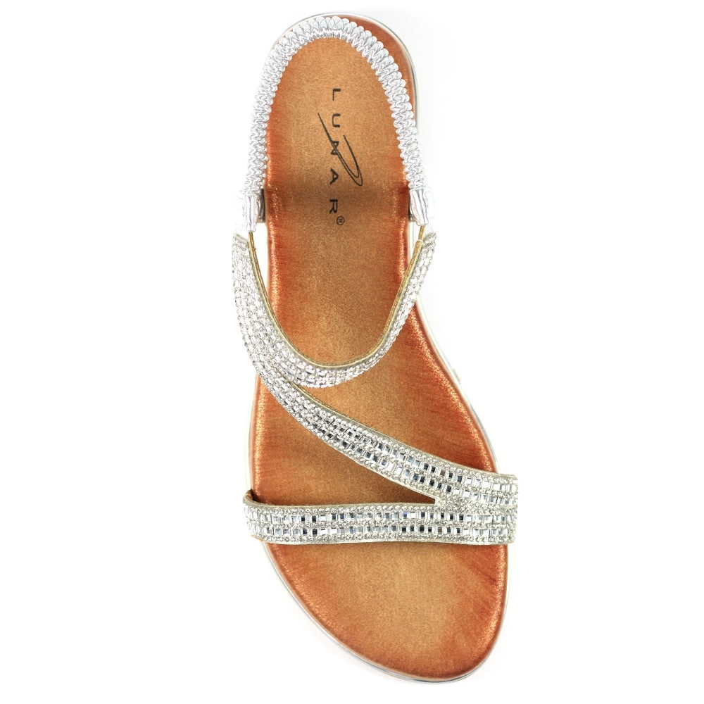 Lunar Women's JLH321 Blaise II Sandals Silver