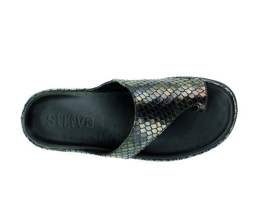 Strive Women's Capri Sandals Black Snake