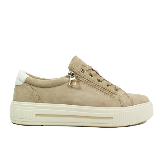 Caprice Women's 9-23351-43 318 Casual Suede Leather Trainers Sand