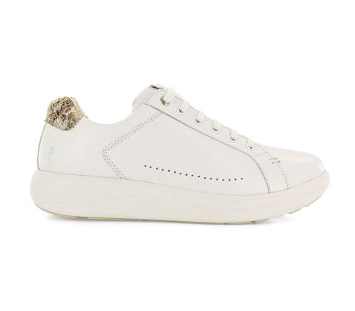 Strive Women's Dakuta Leather Lace-Up Sneakers White Snake