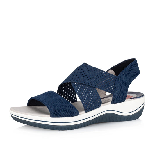 Jana Women's 8-8-28768-20 805 Comfort Sandals Navy Blue