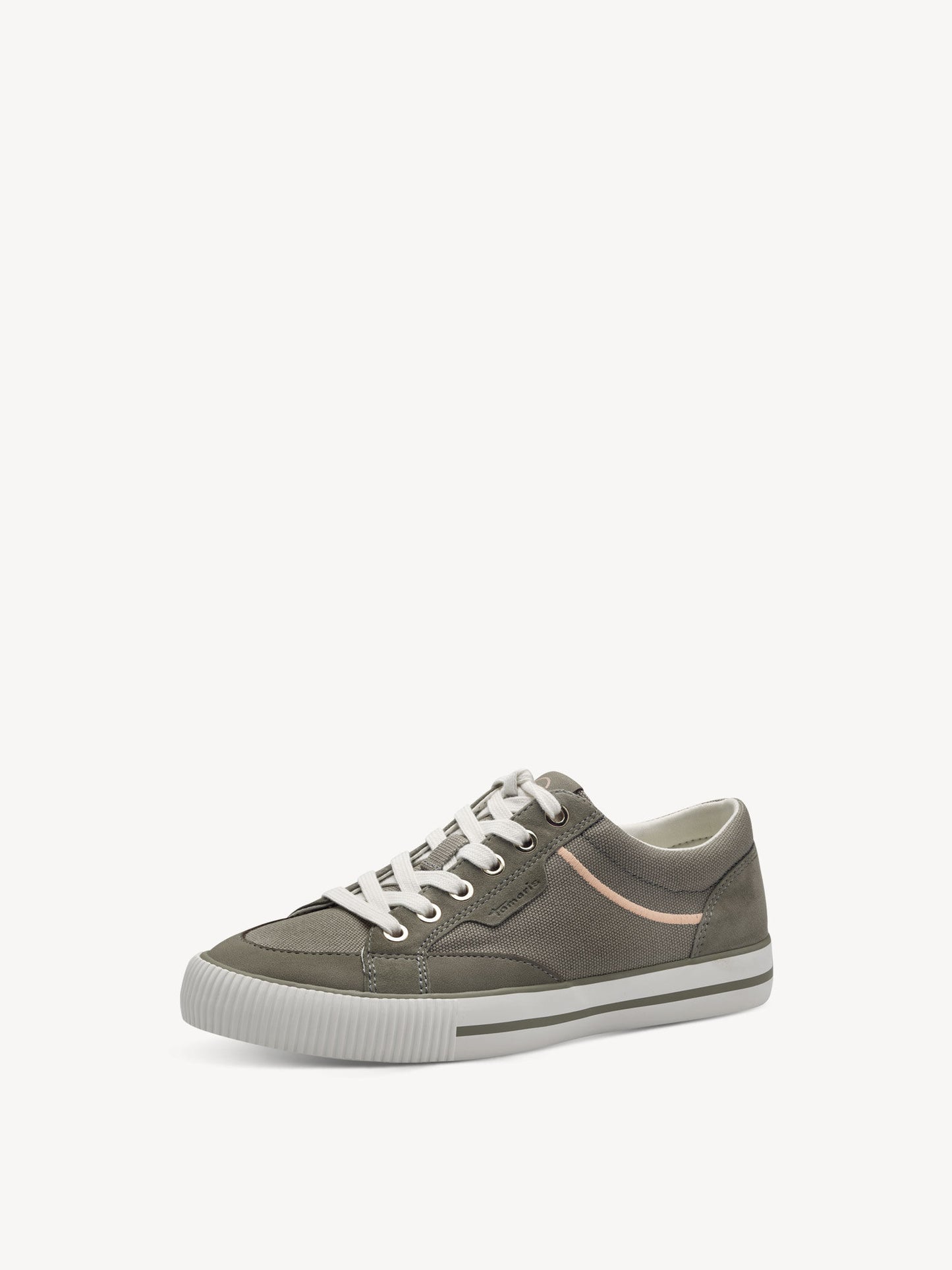Tamaris Women's 1-23607-42 Leather Lace-Up Sneakers Olive Green