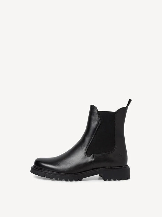 Tamaris Women's 1-26427-41 Leather Chelsea Boots Black