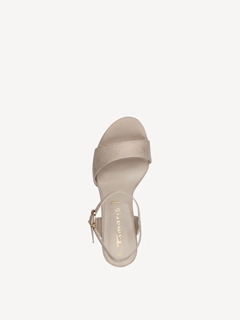 Tamaris Women's 1-28028-42 Heeled Sandals Beige