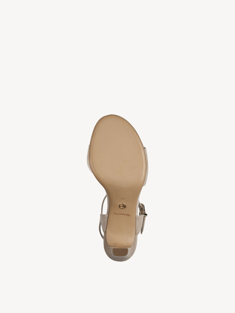 Tamaris Women's 1-28028-42 Heeled Sandals Beige