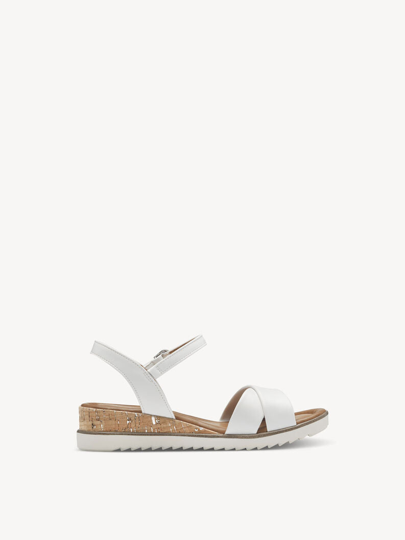 Tamaris Women's 1-28106-42 Heeled Sandals White