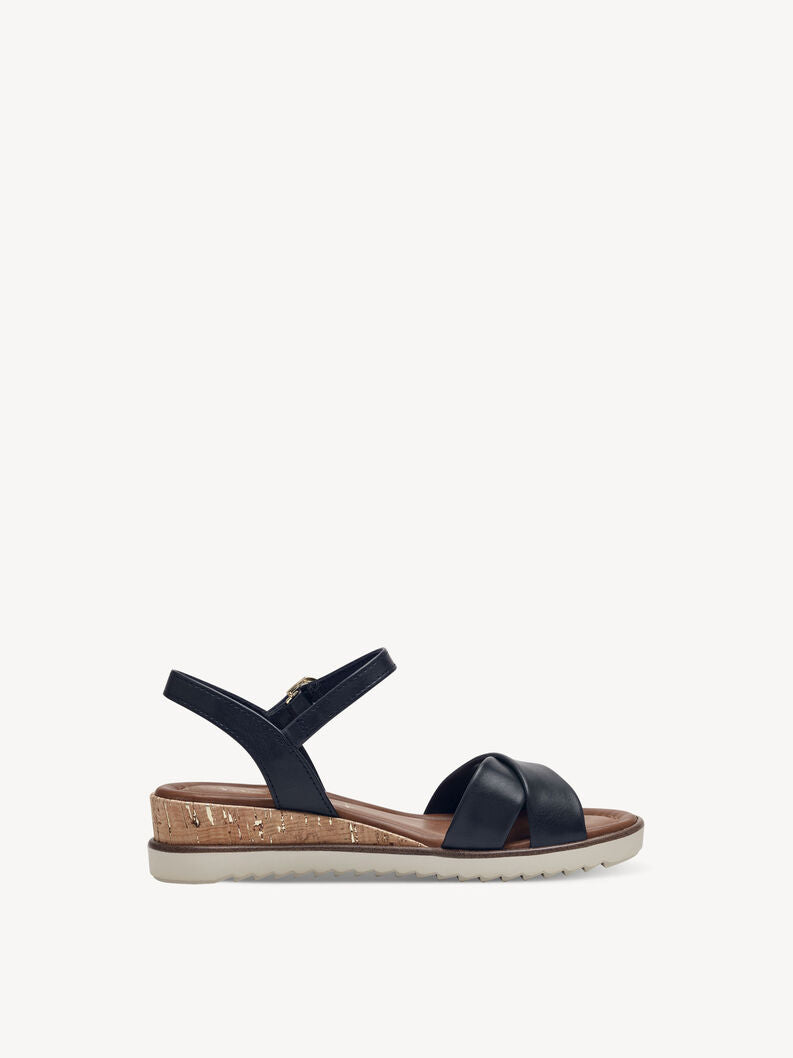 Tamaris Women's 1-28106-42 Heeled Sandals Navy Blue