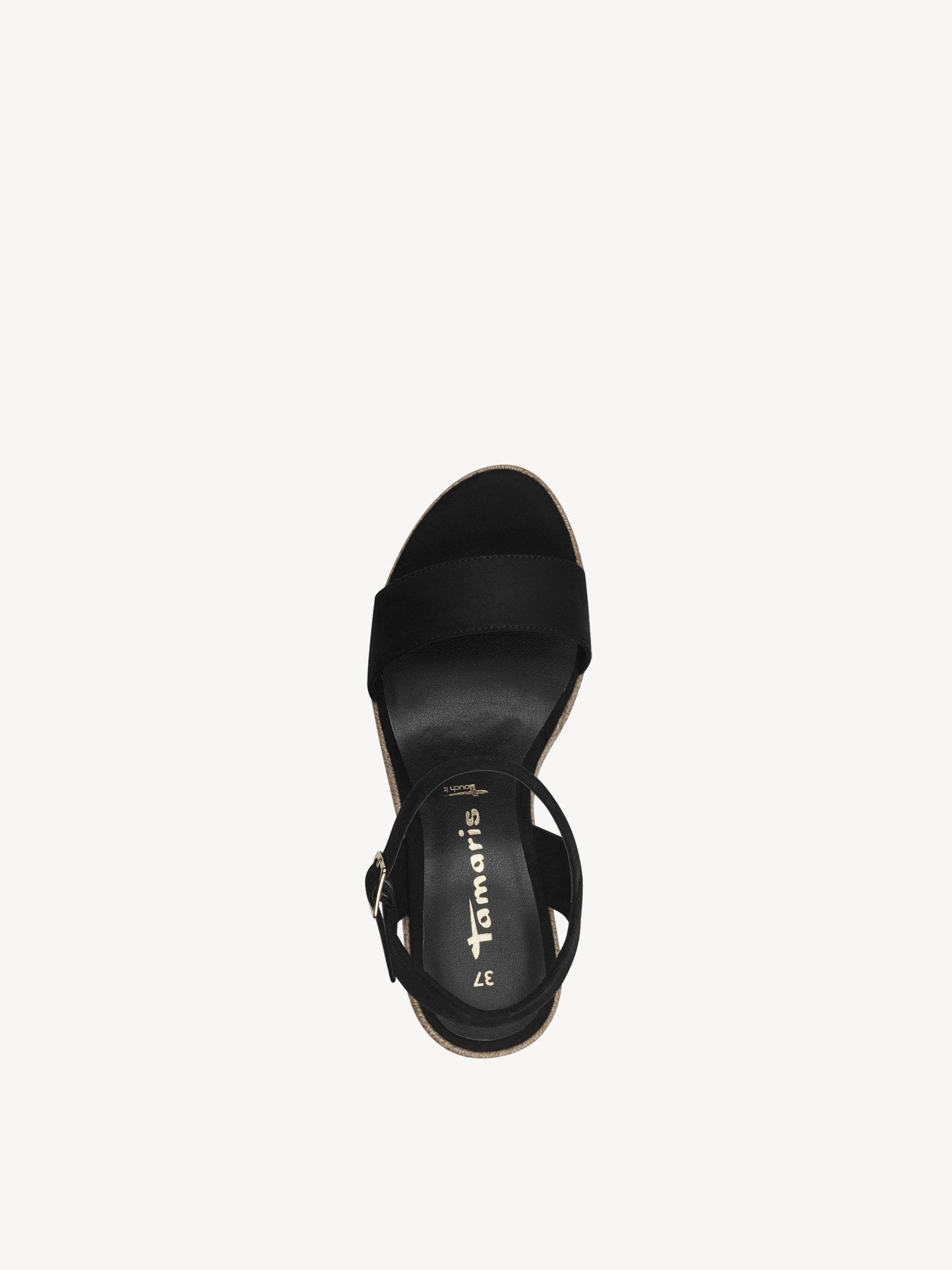 Tamaris Women's 1-28300-42 Wedge Heel Sandals Black