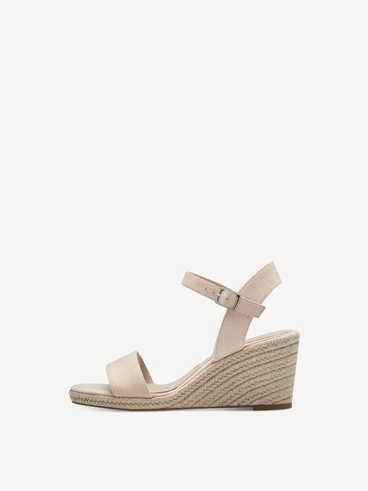 Tamaris Women's 1-28300-42 Wedge Heel Sandals Nude Pink
