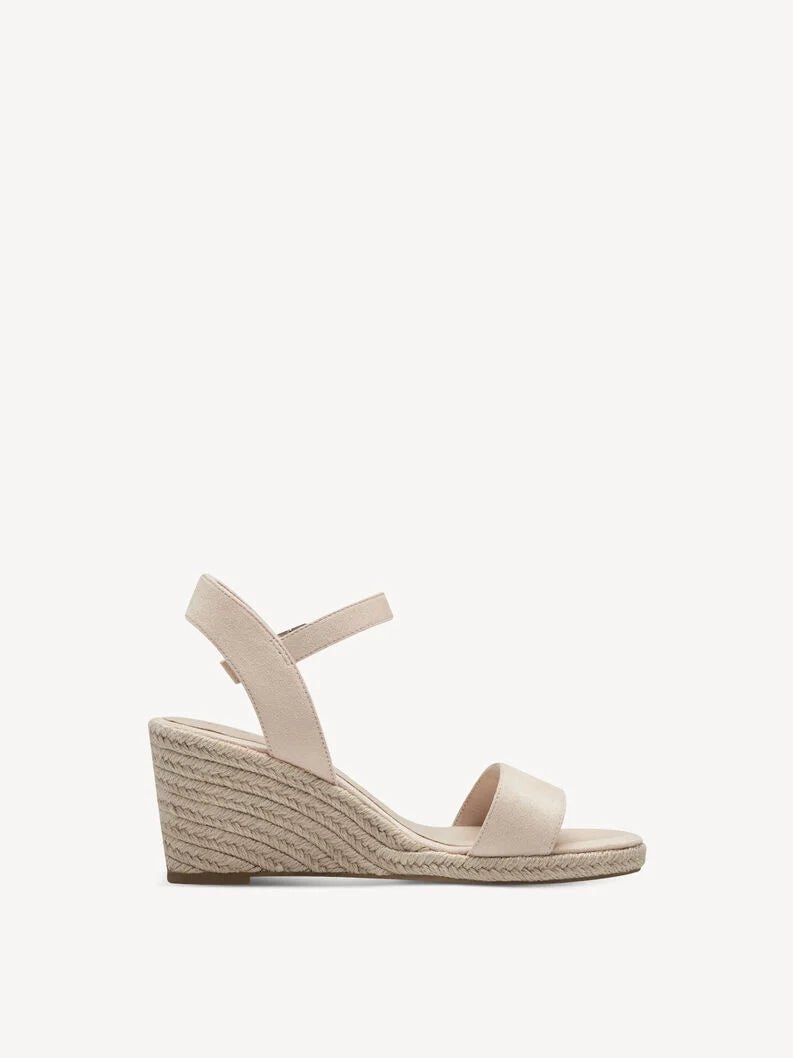 Tamaris Women's 1-28300-42 Wedge Heel Sandals Nude Pink