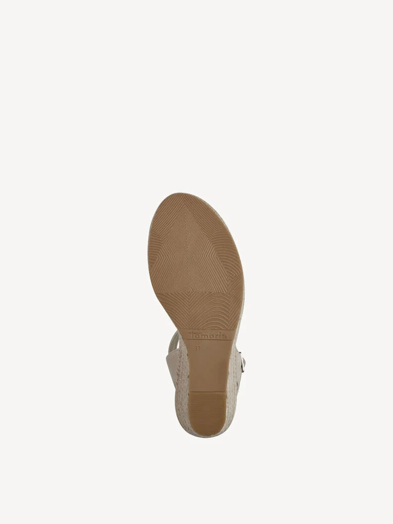 Tamaris Women's 1-28300-42 Wedge Heel Sandals Nude Pink