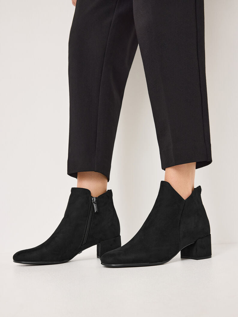 Tamaris Women's 1-25354-43 Vegan Ankle Boots Black