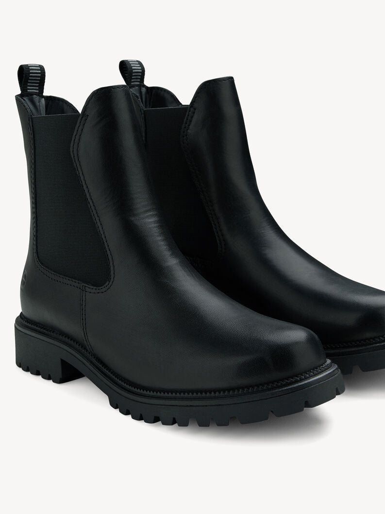 Tamaris Women's 1-26427-41 Leather Chelsea Boots Black