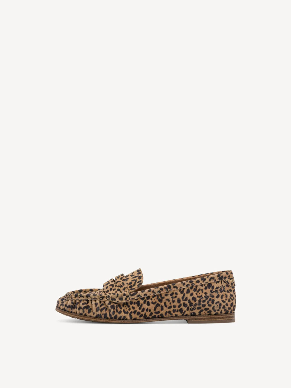 Tamaris Women's 1-24204-46 Leather Slipper Loafer Shoes Leopard Print
