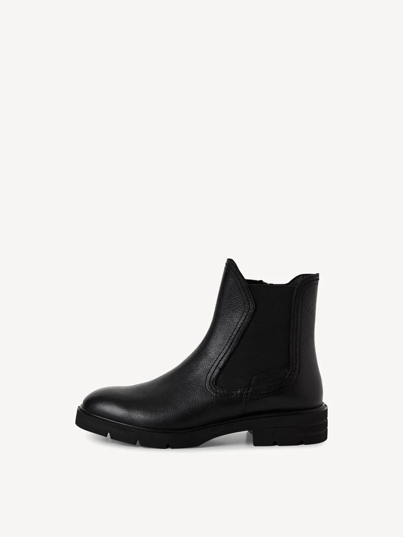 Tamaris Women's 1-25422-45 Leather Chelsea Boots Black