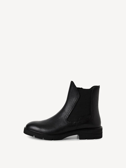 Tamaris Women's 1-25422-45 Leather Chelsea Boots Black