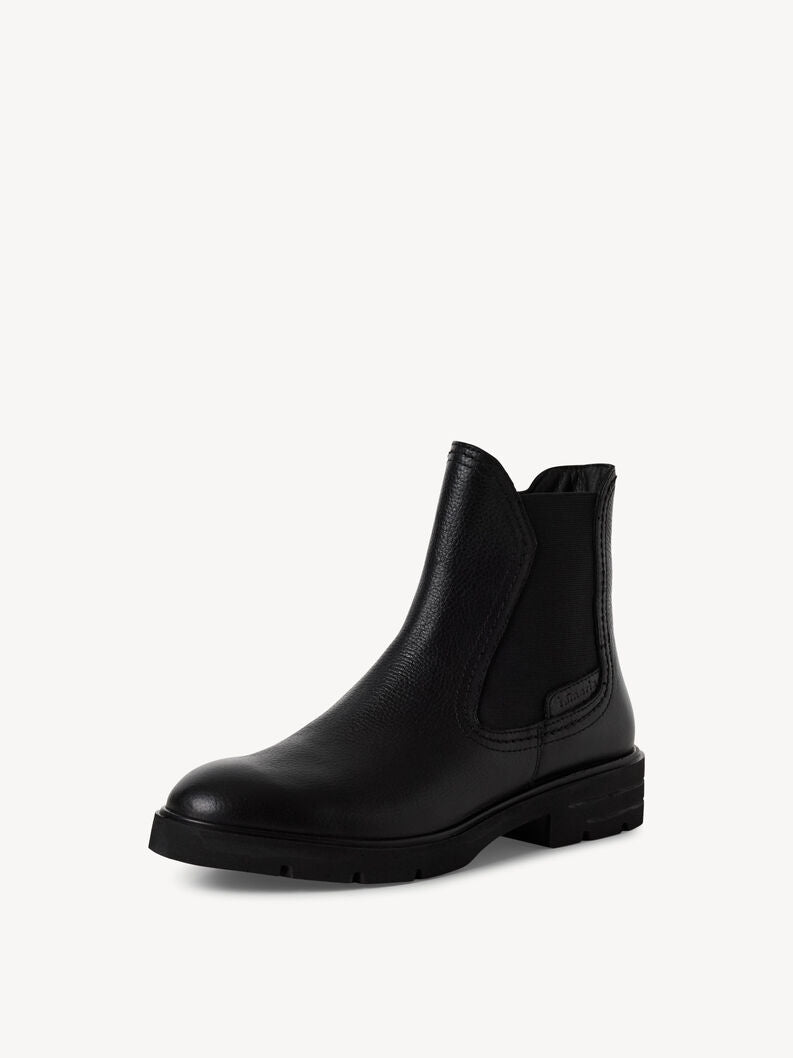 Tamaris Women's 1-25422-45 Leather Chelsea Boots Black