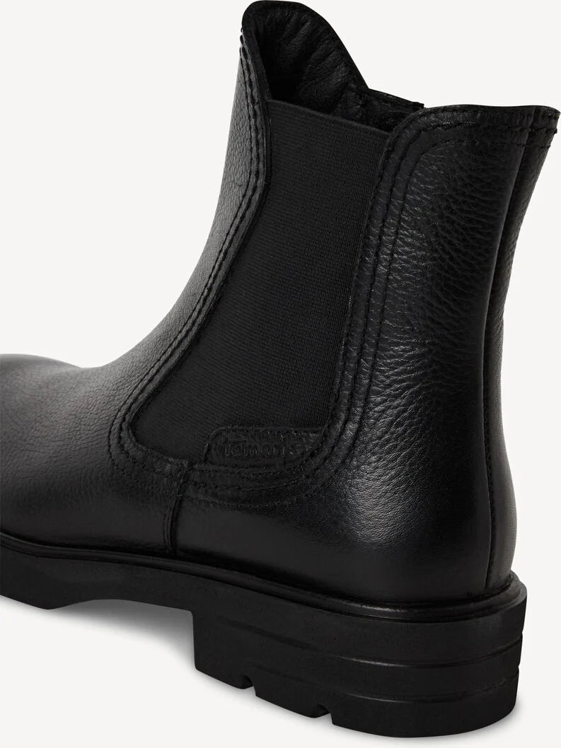 Tamaris Women's 1-25422-45 Leather Chelsea Boots Black