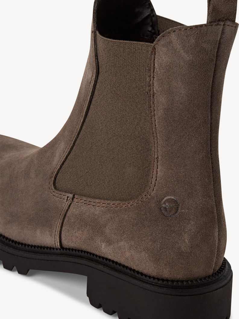 Tamaris Women's 1-25427-41 Leather Chelsea Ankle Boots Beige