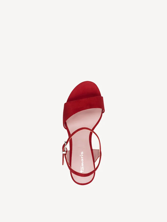 Tamaris Women's 1-28028-42 Heeled Sandals Red