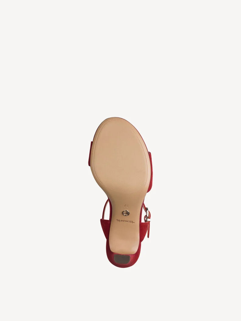 Tamaris Women's 1-28028-42 Heeled Sandals Red