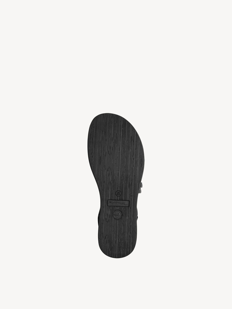 Tamaris Women's 1-28220-46 Leather Heeled Sandals Black