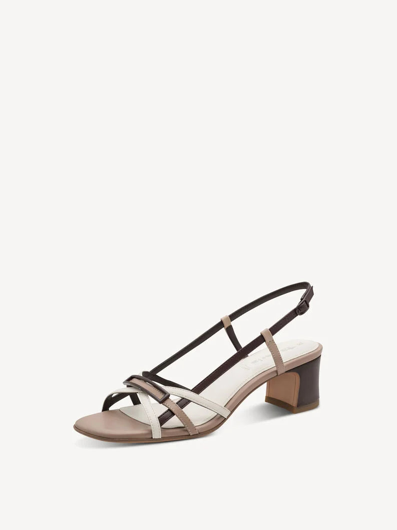 Tamaris Women's 1-28366-46 Heeled Strap Sandals Taupe Brown