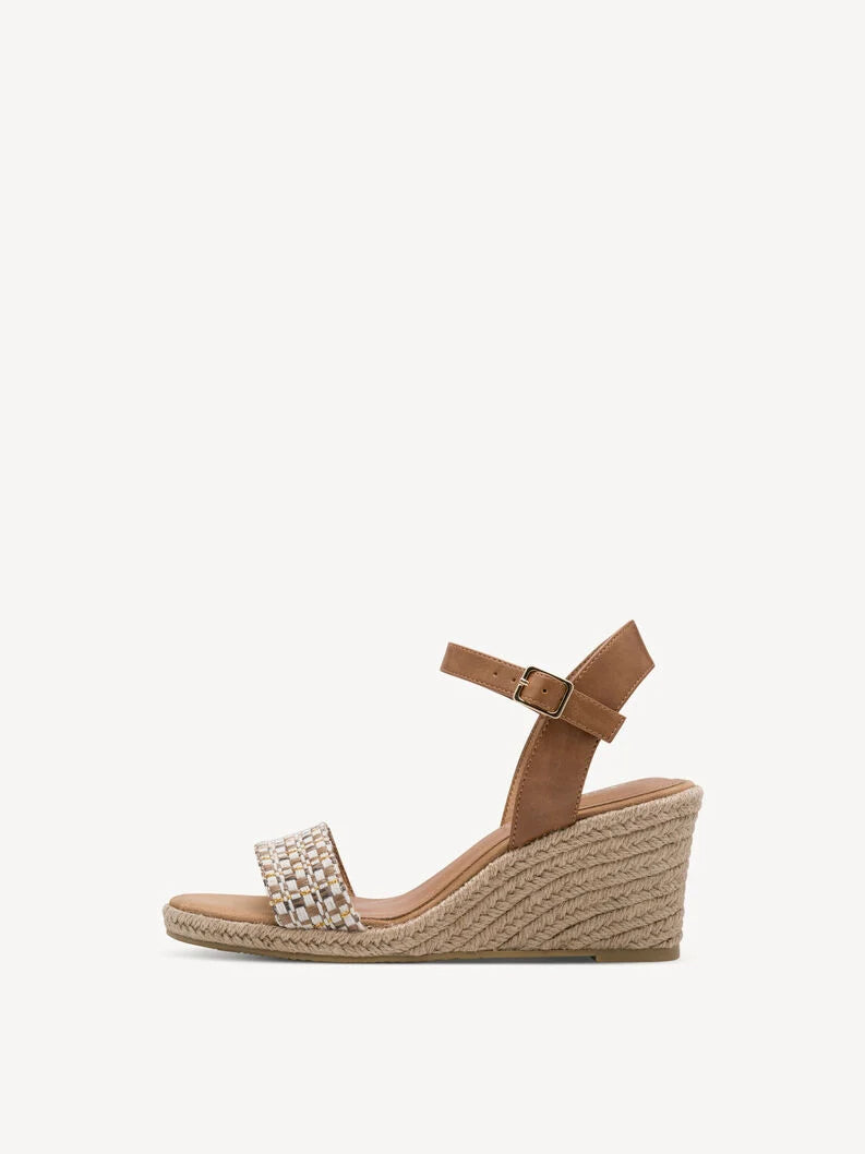 Tamaris Women's 1-28376-46 Heeled Sandals Cognac Brown