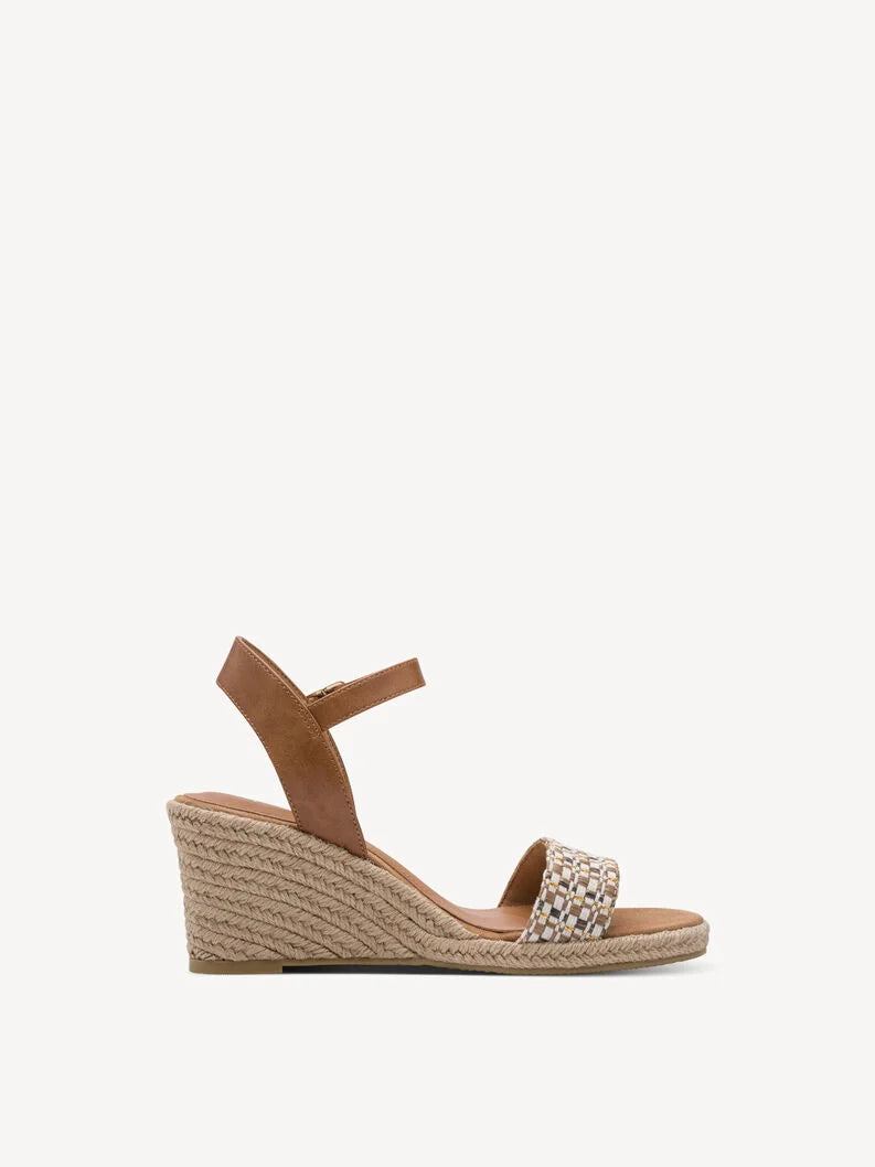 Tamaris Women's 1-28376-46 Heeled Sandals Cognac Brown