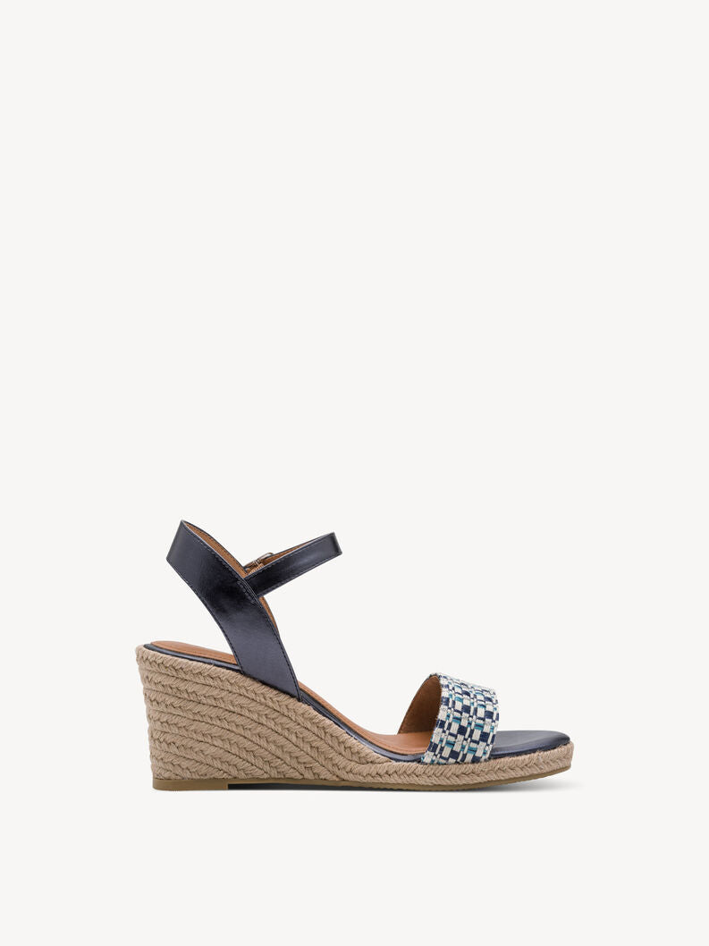 Tamaris Women's 1-28376-46 Heeled Sandals Blue Combi