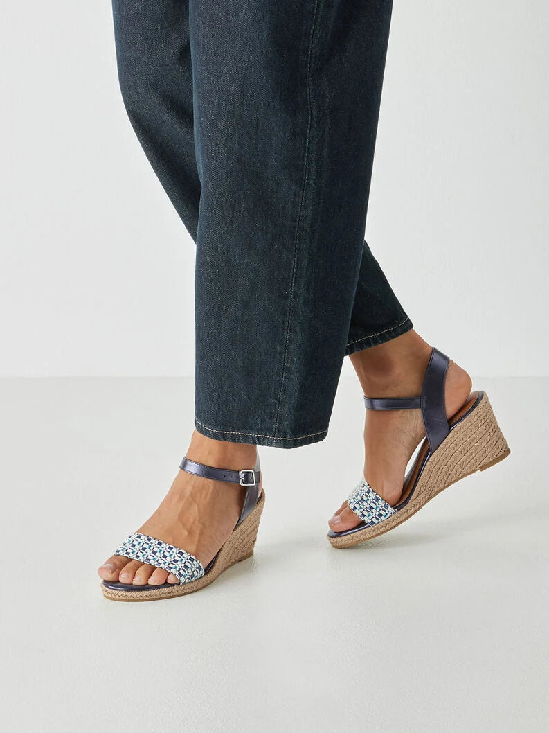 Tamaris Women's 1-28376-46 Heeled Sandals Blue Combi