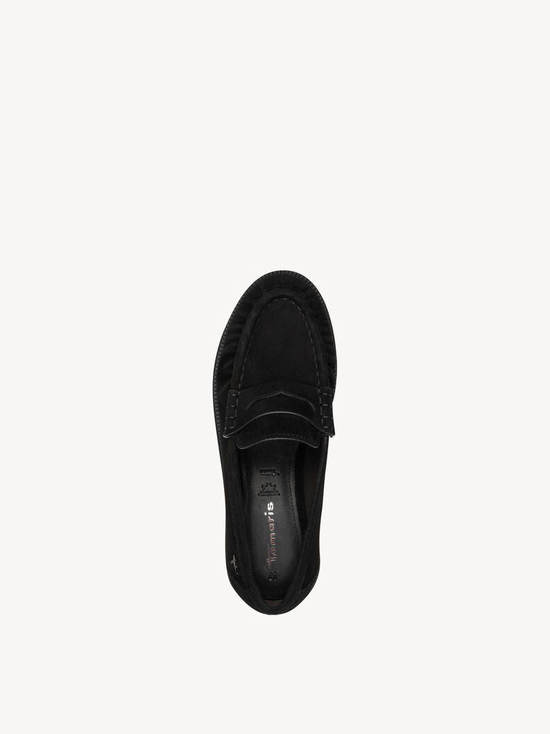 Tamaris Women's 1-24251-47 Leather Slipper Loafers Shoes Black