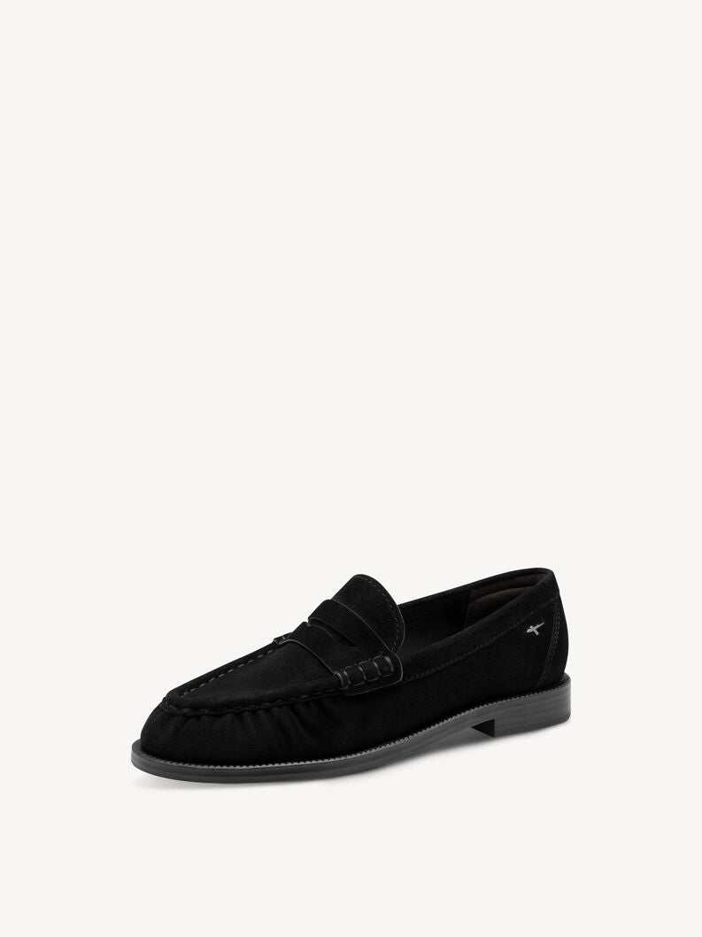 Tamaris Women's 1-24251-47 Leather Slipper Loafers Shoes Black
