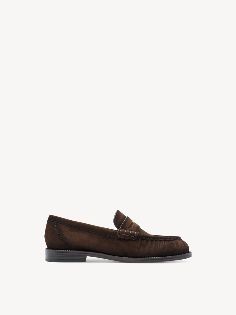 Tamaris Women's 1-24251-47 Leather Slipper Loafers Shoes Mocca Brown
