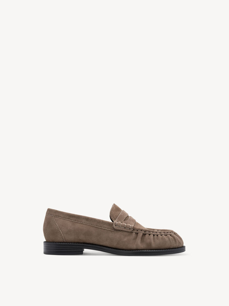 Tamaris Women's 1-24251-47 Leather Slipper Loafers Shoes Beige