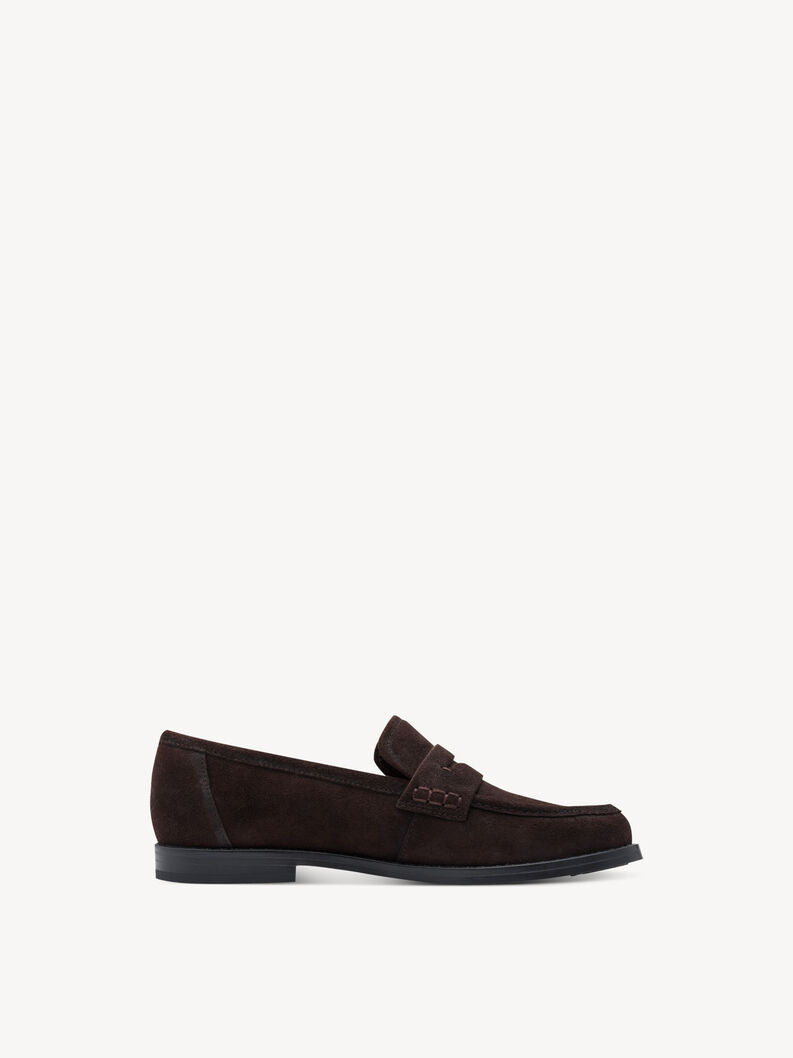 Tamaris Women's 1-24254-47 Leather Slipper Loafers Shoes Mocca Brown