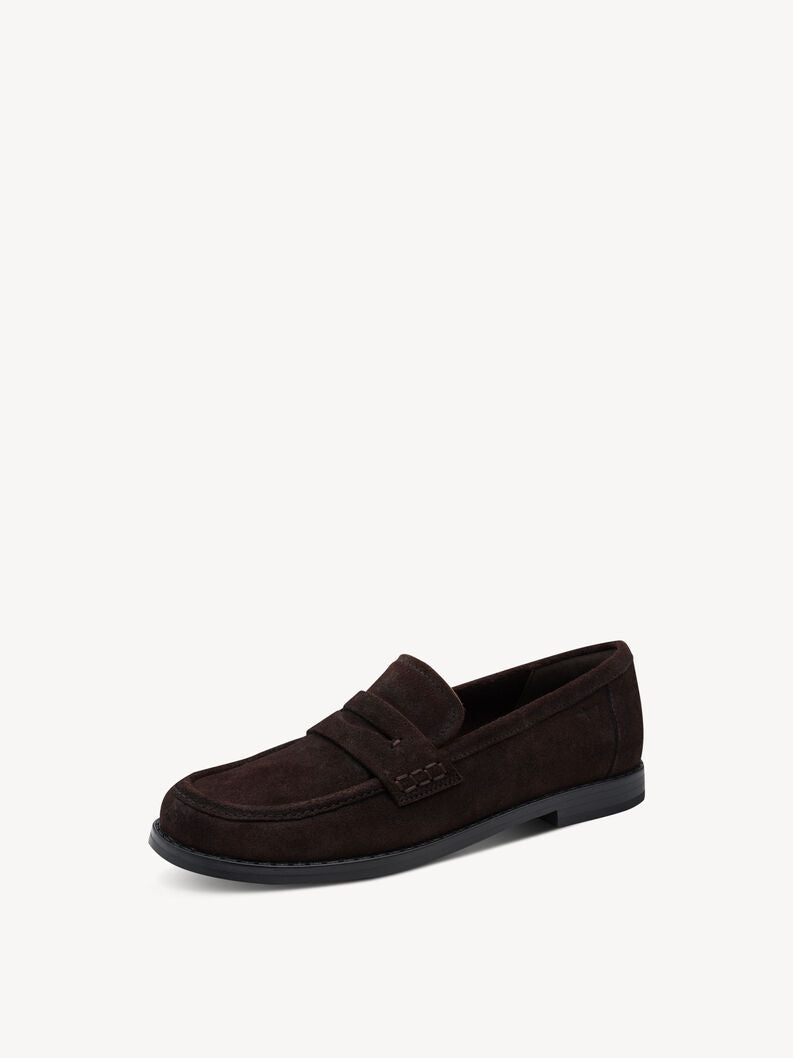 Tamaris Women's 1-24254-47 Leather Slipper Loafers Shoes Mocca Brown