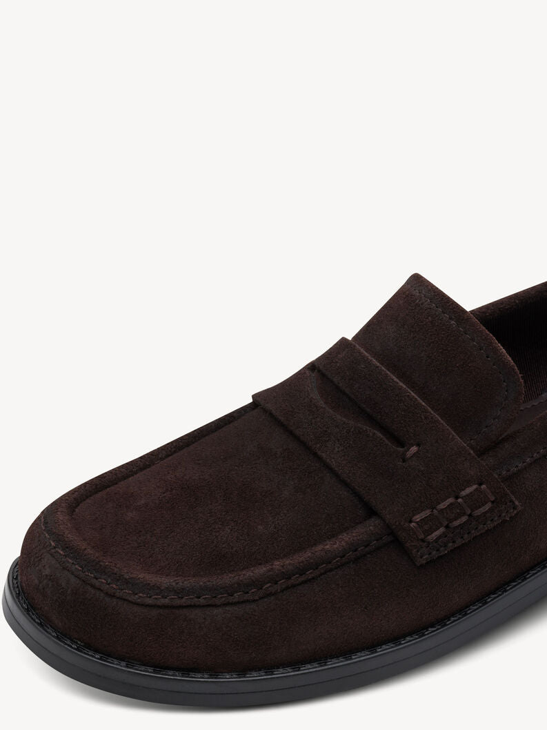 Tamaris Women's 1-24254-47 Leather Slipper Loafers Shoes Mocca Brown