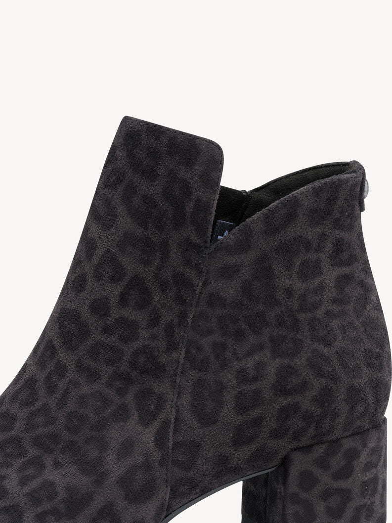 Tamaris Women's 1-25354-43 Vegan Ankle Boots Grey Leopard