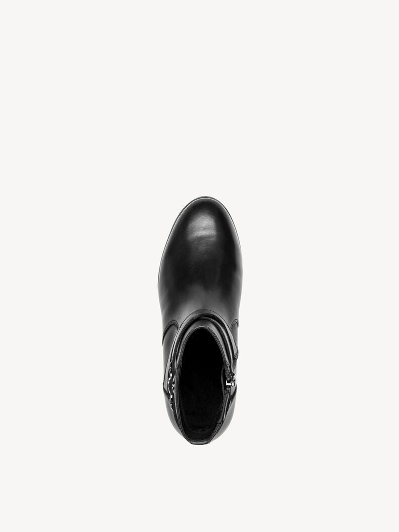 Tamaris Women's 1-25371-47 Leather Ankle Boots Black