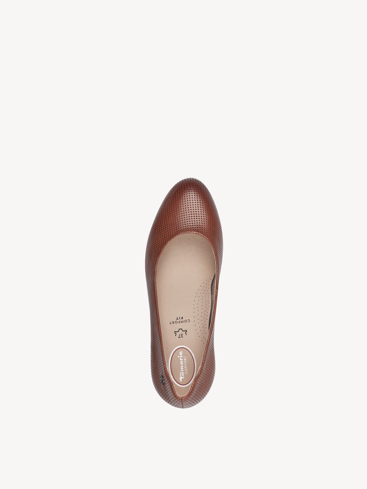 Tamaris Women's 8-82401-42 Leather Pump Shoes Cognac Brown