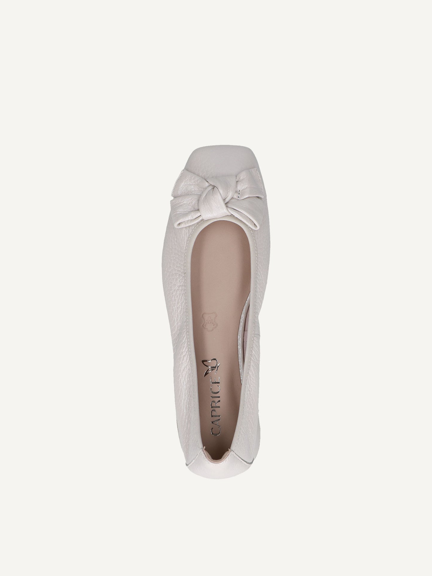 Caprice Women's 9-22105-42 Leather Slip-On Ballet Shoes Pearl Deer