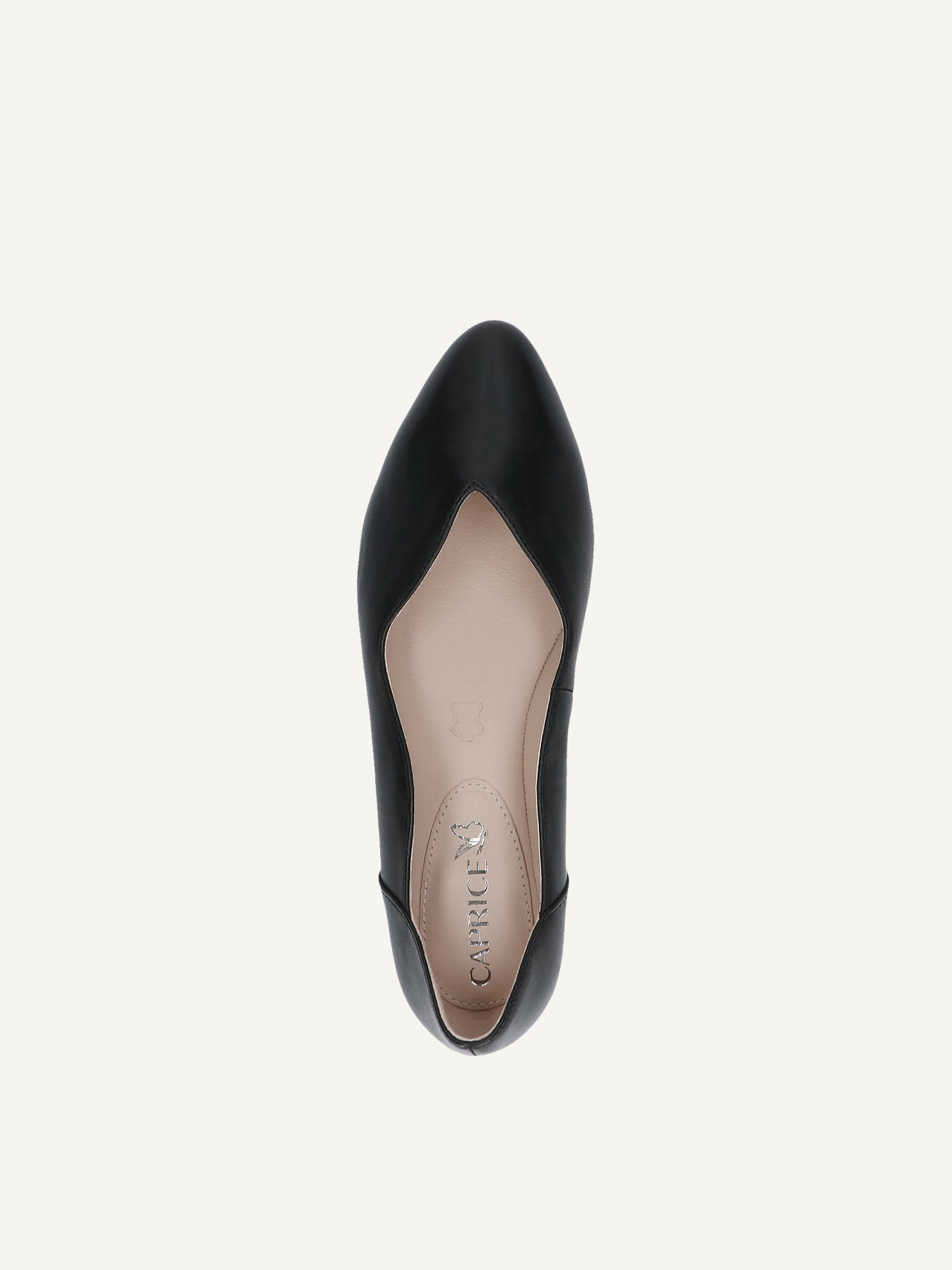 Caprice Women's 9-22200-42 Leather Slip-On Pump Shoes Black Nappa