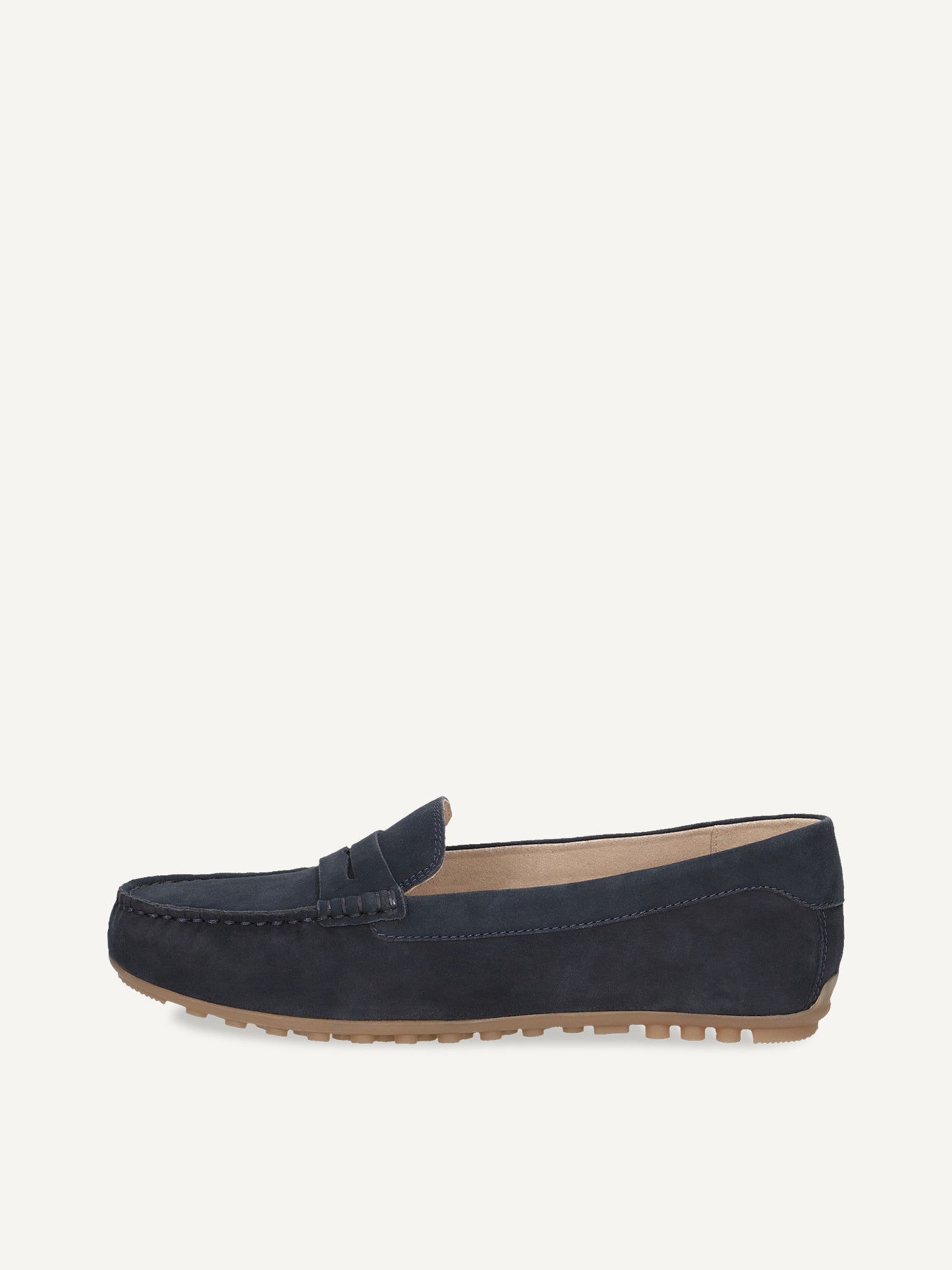 Caprice Women's 9-24651-42 Leather Slip-On Loafers Shoes Ocean Suede Blue