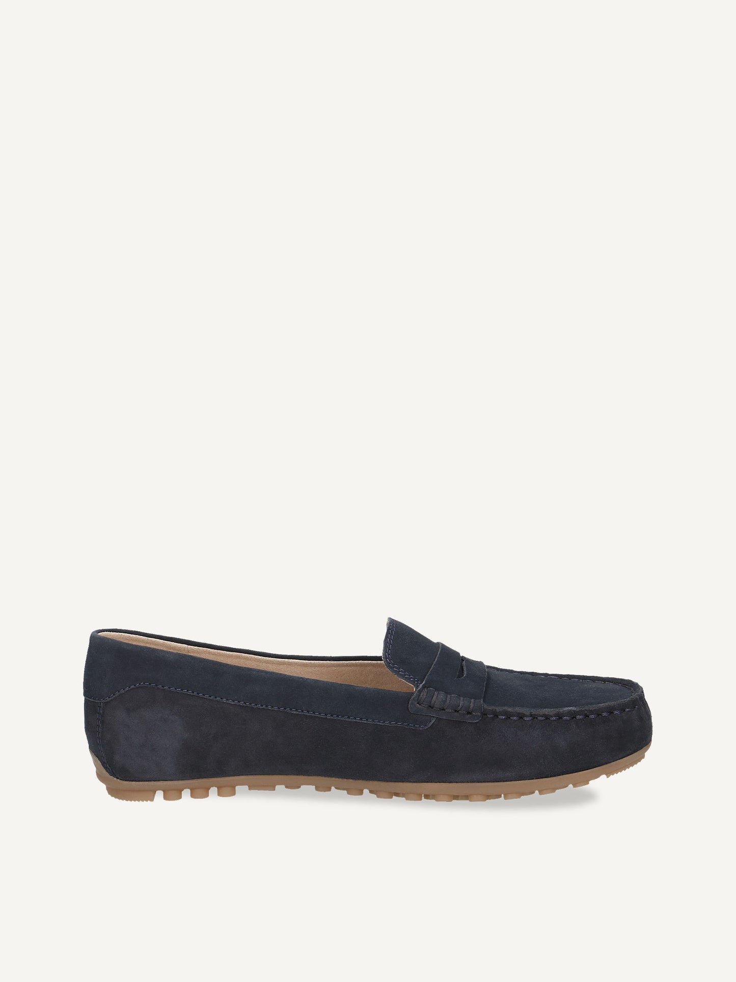 Caprice Women's 9-24651-42 Leather Slip-On Loafers Shoes Ocean Suede Blue