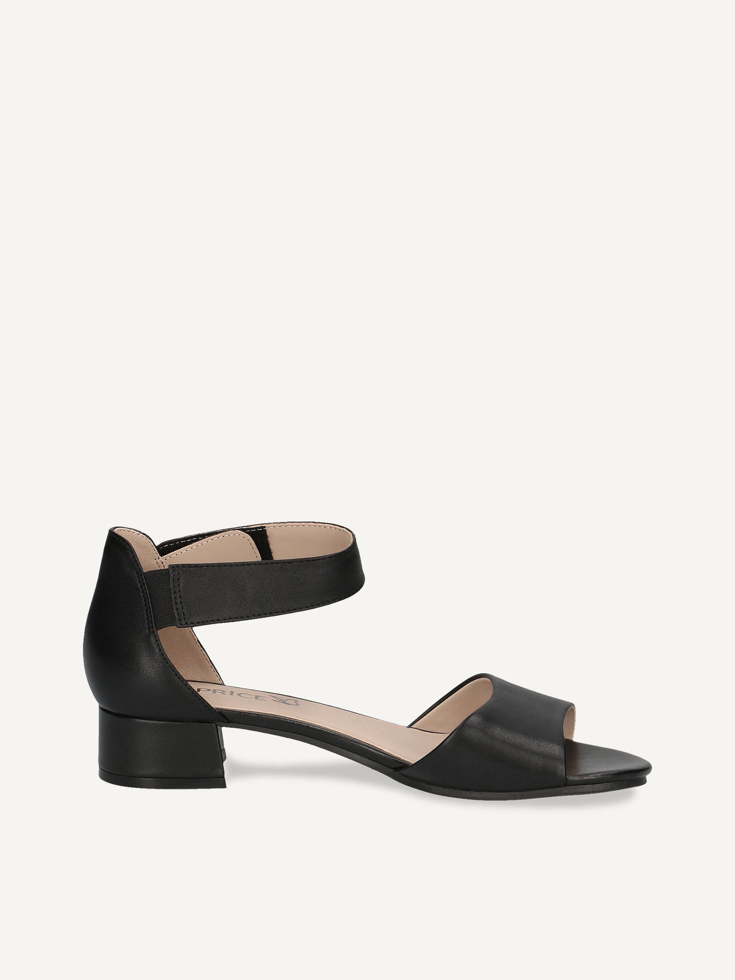 Caprice Women's 9-28212-42 022 Leather Block Heel Sandals Black Nappa