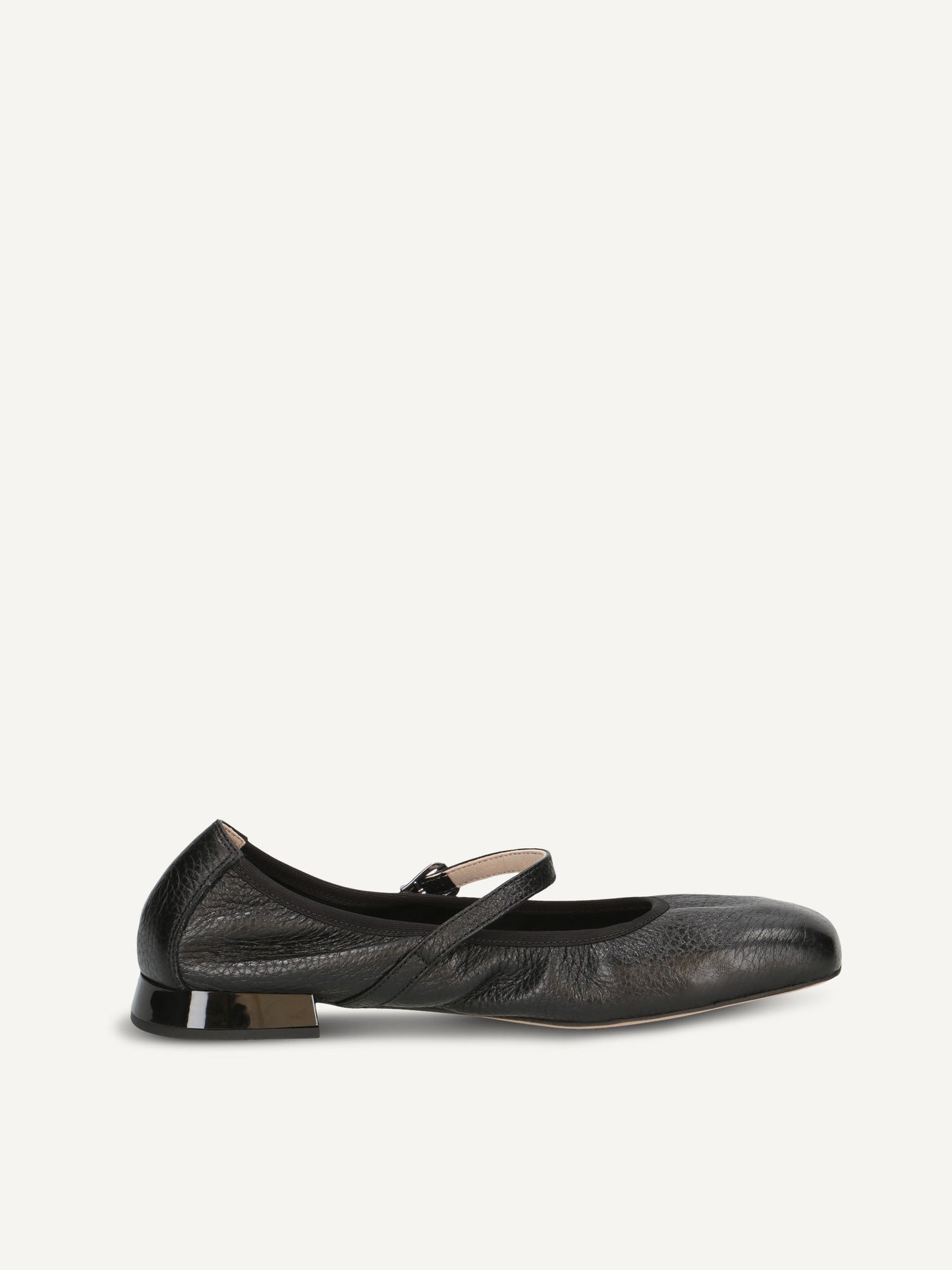 Caprice Women's 9-22100-44 Leather Slip-On Ballet Shoes Black Deer