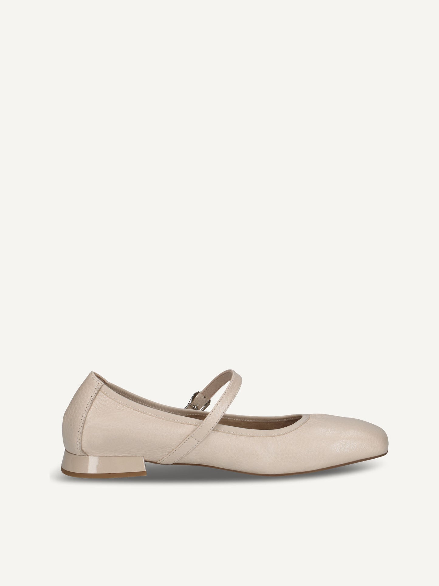 Caprice Women's 9-22100-44 Leather Slip-On Ballet Shoes Ecru Pearl Deer
